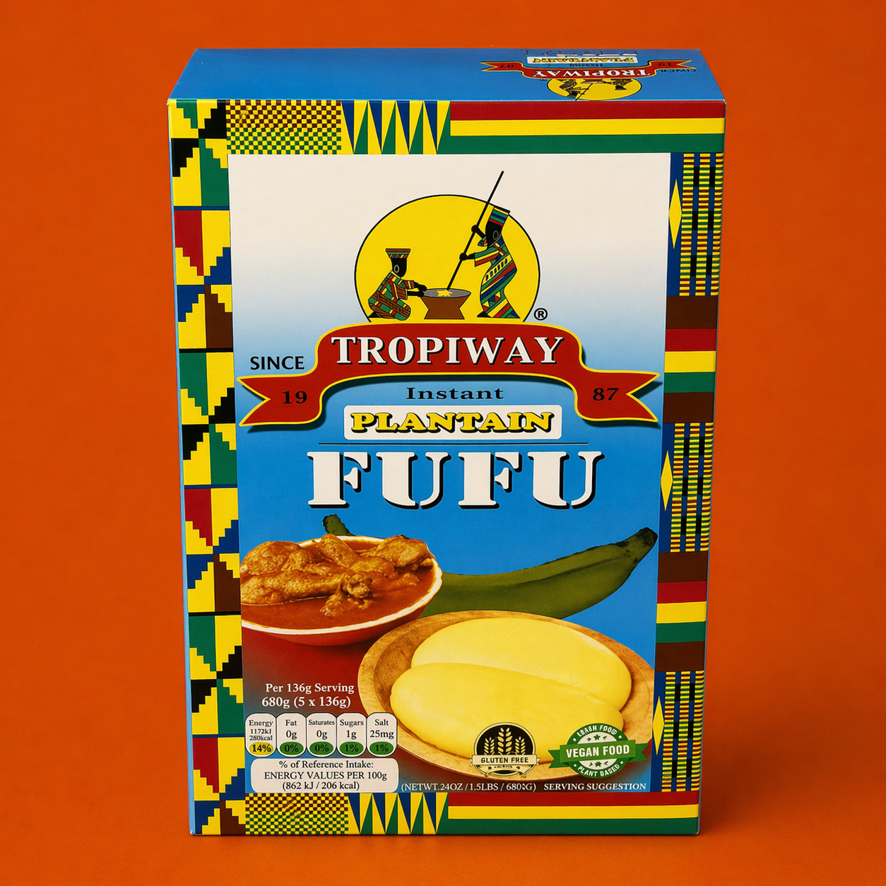 Tropiway Farine de Fufu Plantain (680g)