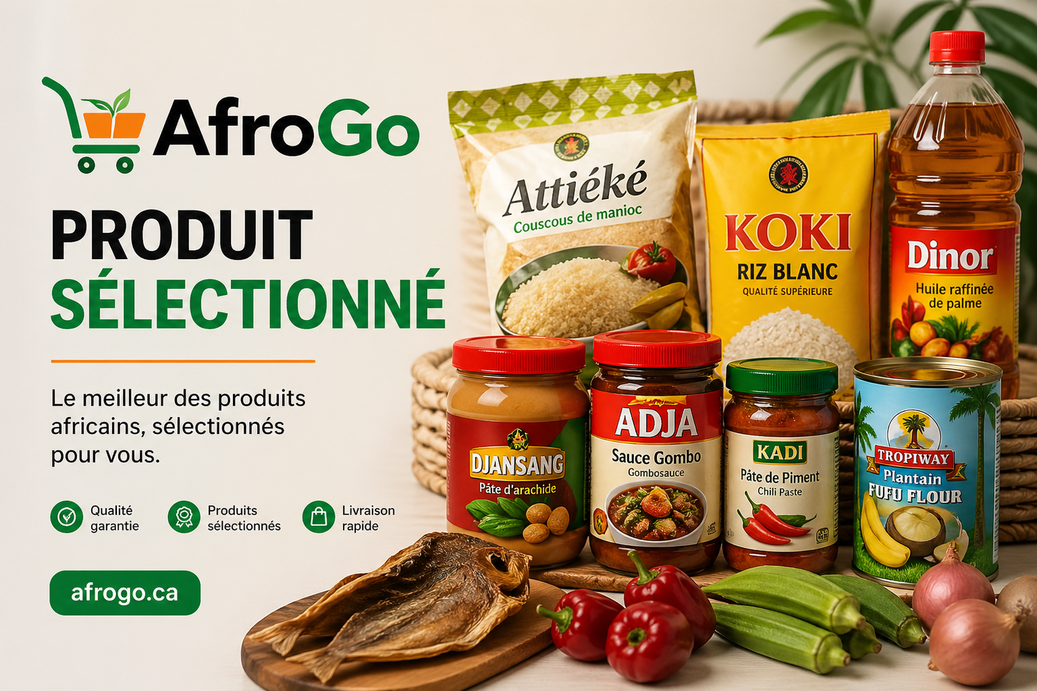 Afrogo-Produits sélectionnés chez les partenaires locaux