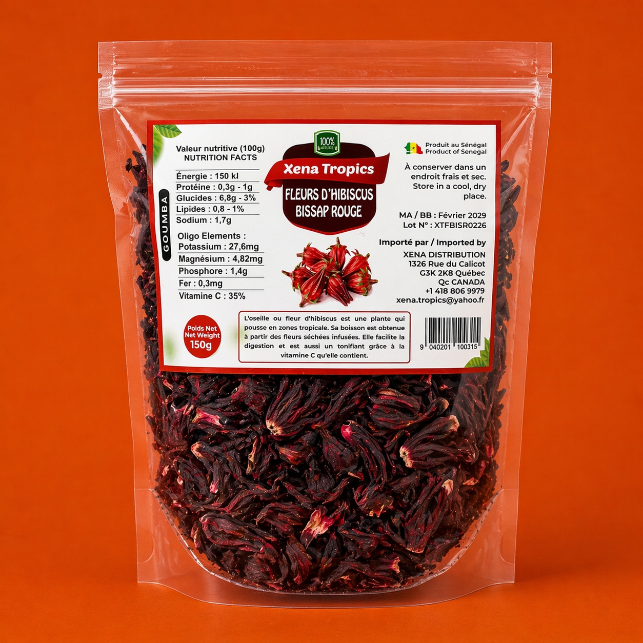 Bissap rouge (fleur d'hibiscus)
