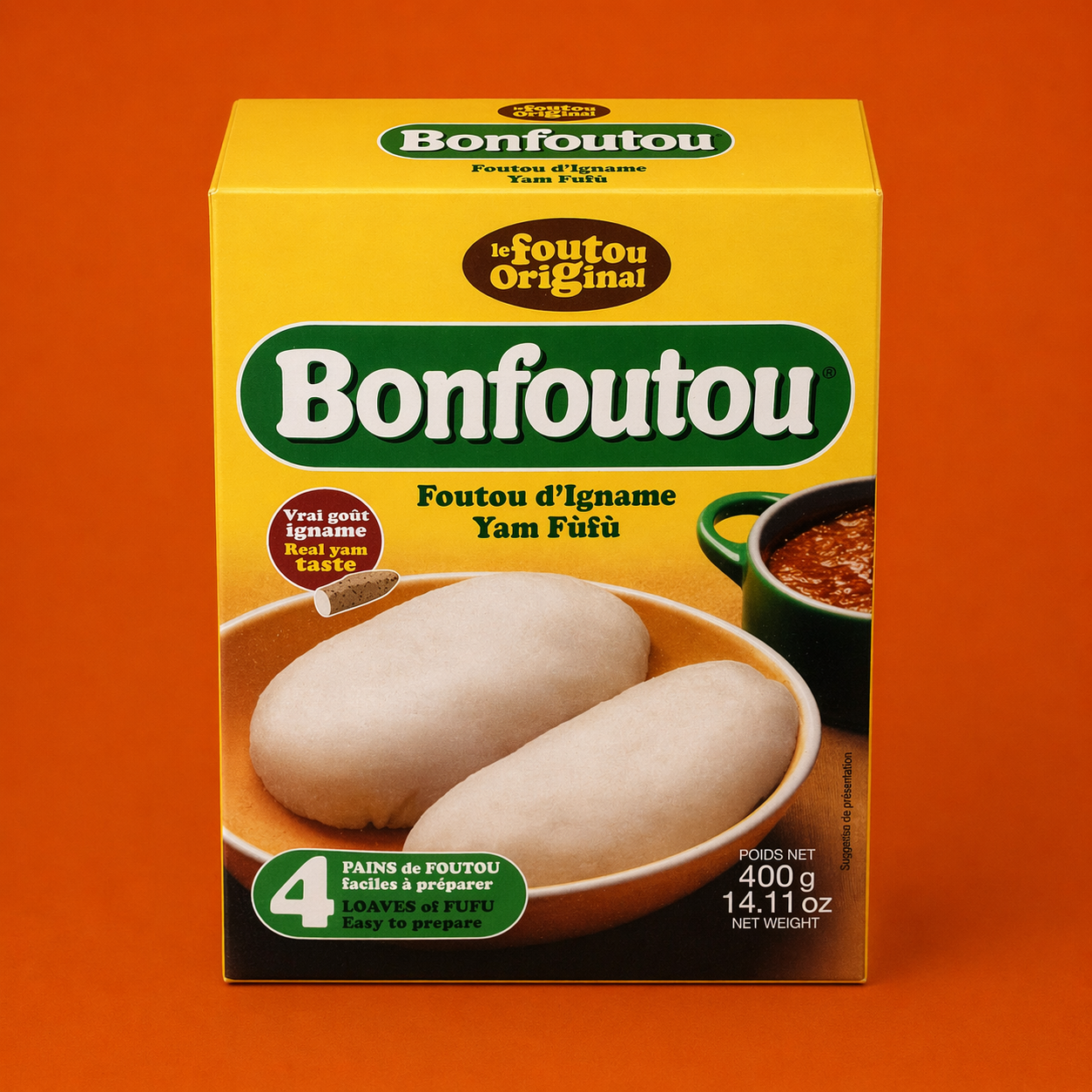 Farine  de foutou d'igname (400g)