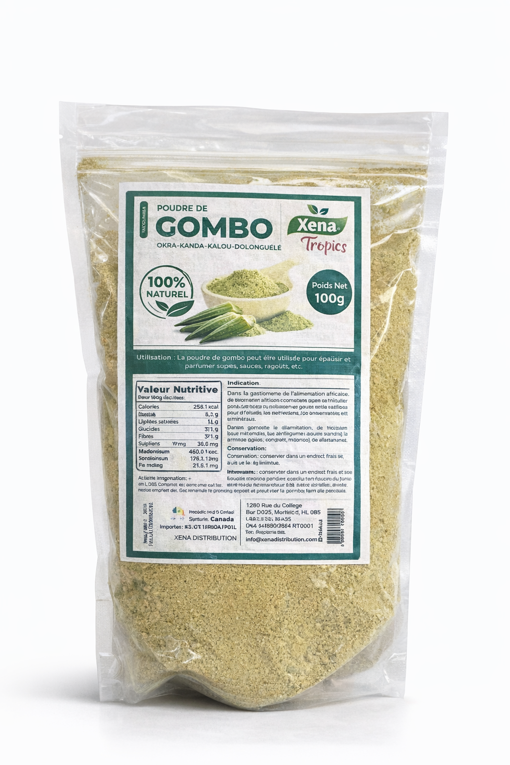 Gombo en poudre