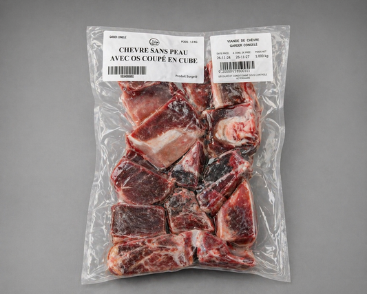 Chèvre avec os en cube