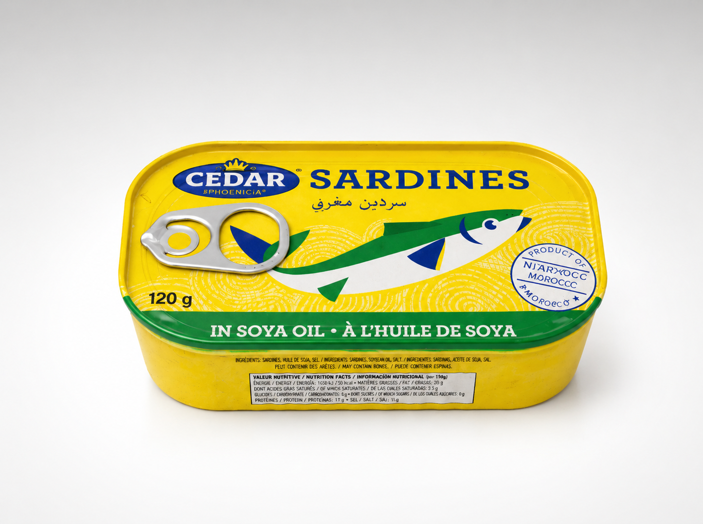 Cedar Sardine - Huile de Soja